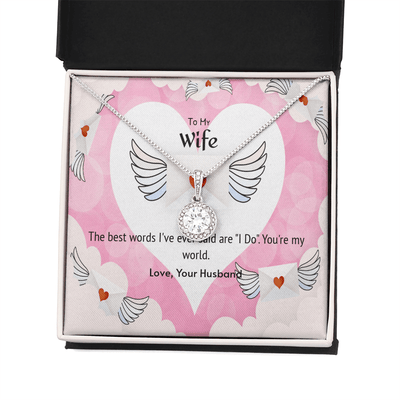Wife Valentines Gift The Beast Words I Do Eternal Union Necklace - Eternal Hope
