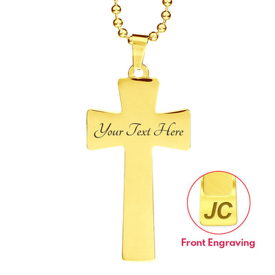 God Bless Nurses Cross 18-22" - Dog Tag with Swivel Keychain