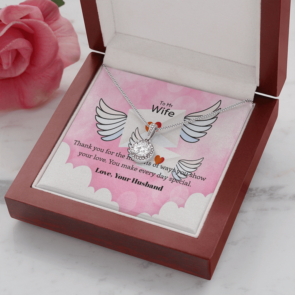 Wife Valentines Gift Show Your Love Eternal Union Necklace - Eternal Hope