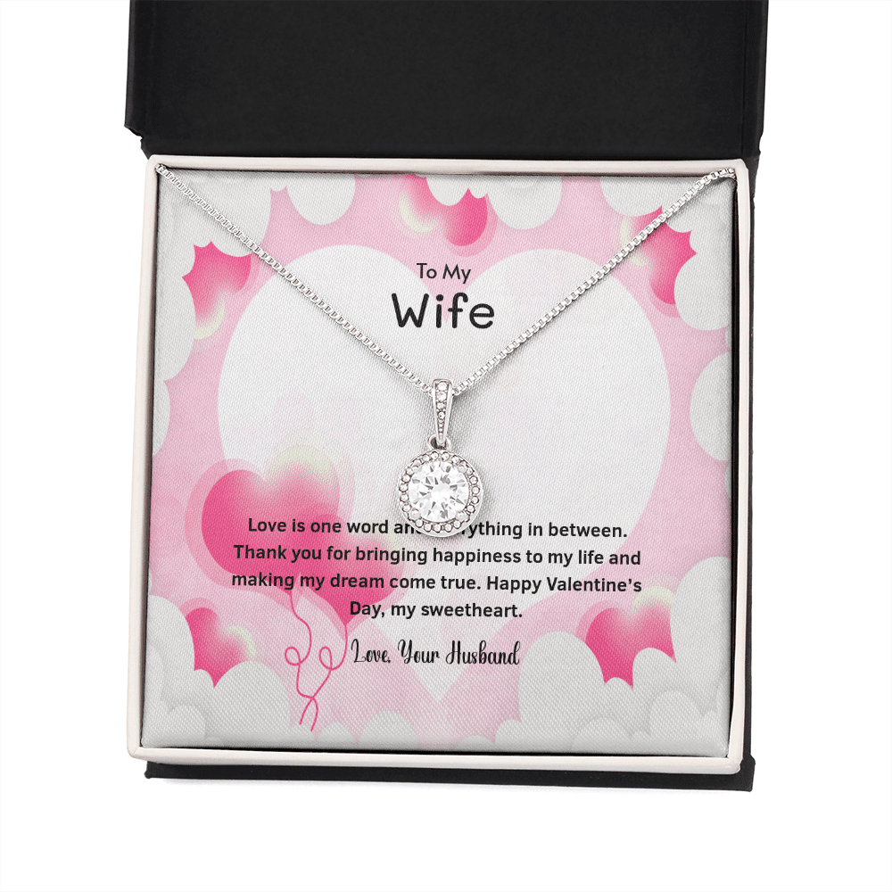 Wife Valentines Gift Thank You For Bringing Happiness Eternal Union Necklace - Eternal Hope