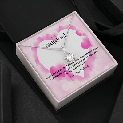 To My Girlfriend Valentines Gift I Wonder Eternal Union Necklace - Eternal Hope