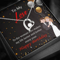 You Make Me Better Wife Gift Forever Love NecklaceHeart Pendant Stainless Steel or 18k Gold Wife Birthday Gift - Forever Love Necklace Gift Idea For Woman