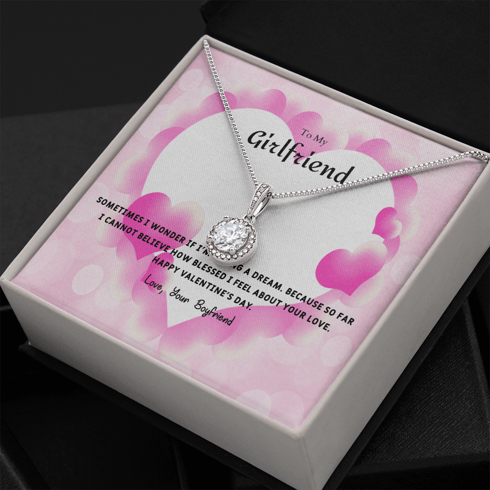 To My Girlfriend Valentines Gift I Wonder Eternal Union Necklace - Eternal Hope