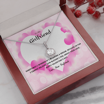 To My Girlfriend Valentines Gift I Wonder Eternal Union Necklace - Eternal Hope