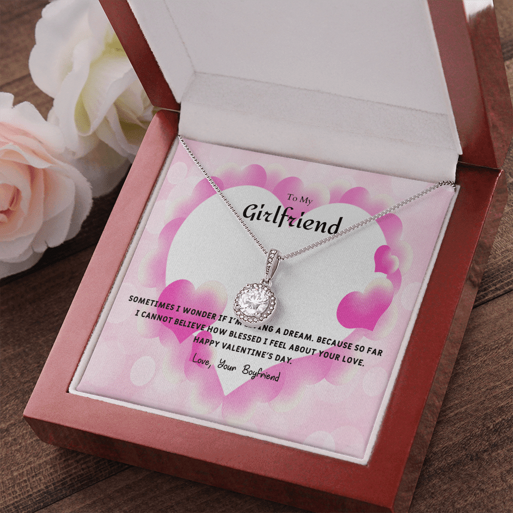 To My Girlfriend Valentines Gift I Wonder Eternal Union Necklace - Eternal Hope