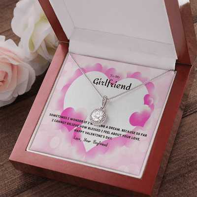 To My Girlfriend Valentines Gift I Wonder Eternal Union Necklace - Eternal Hope
