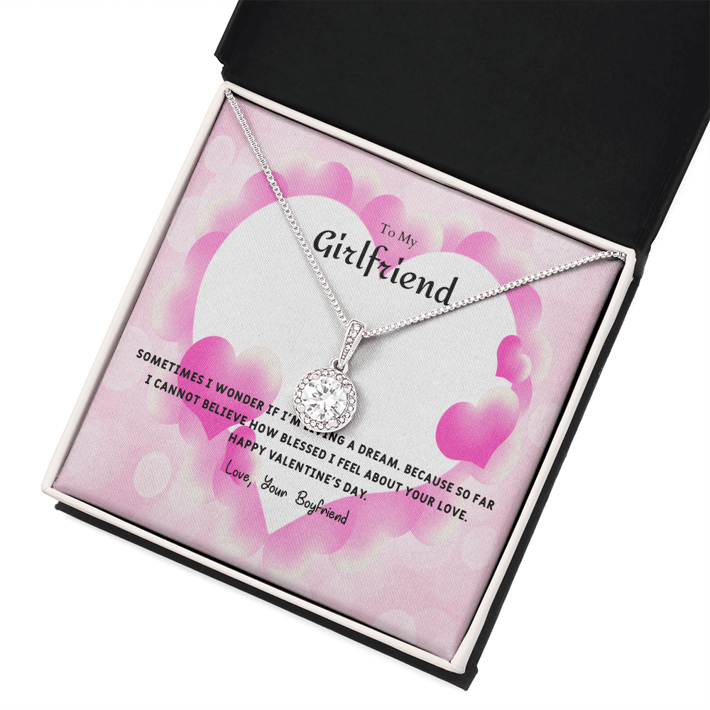 To My Girlfriend Valentines Gift I Wonder Eternal Union Necklace - Eternal Hope