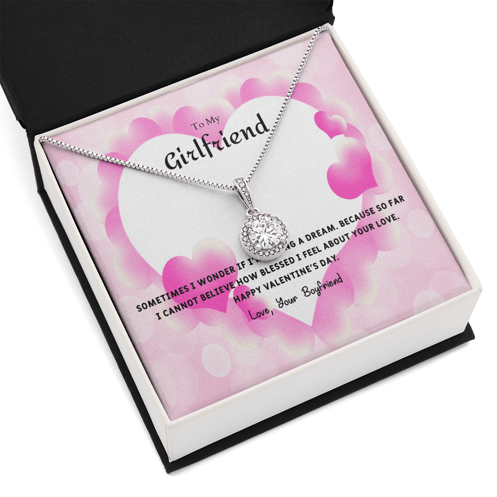To My Girlfriend Valentines Gift I Wonder Eternal Union Necklace - Eternal Hope