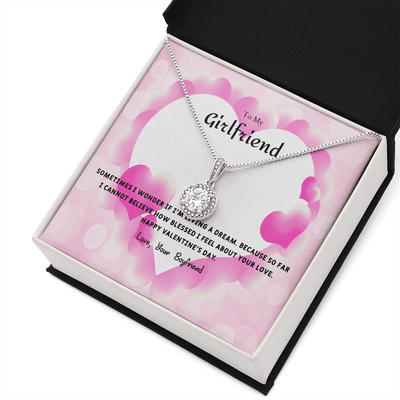 To My Girlfriend Valentines Gift I Wonder Eternal Union Necklace - Eternal Hope