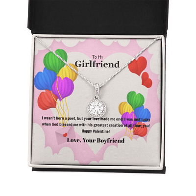 To My Girlfriend Valentines Gift God Bless Me Eternal Union Necklace - Eternal Hope