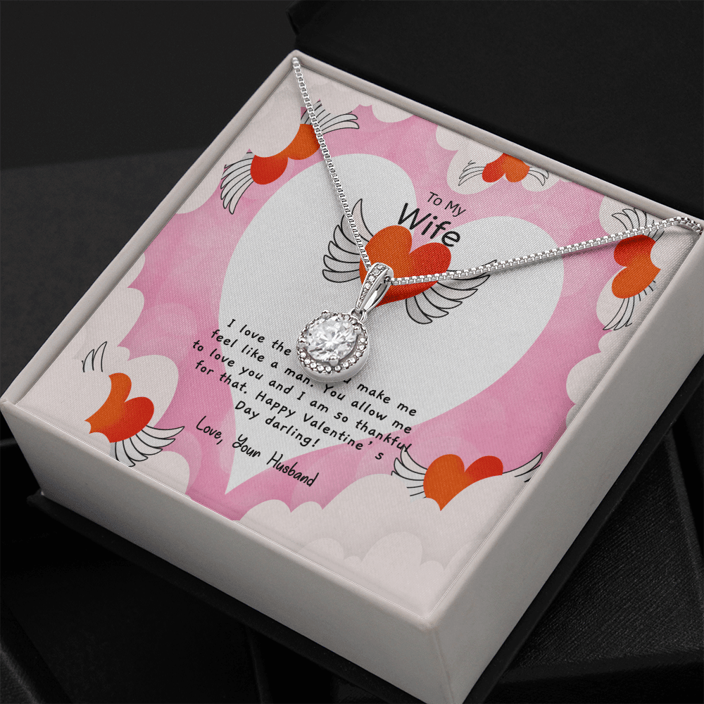 Wife Valentines Gift Like a Man Eternal Union Necklace - Eternal Hope