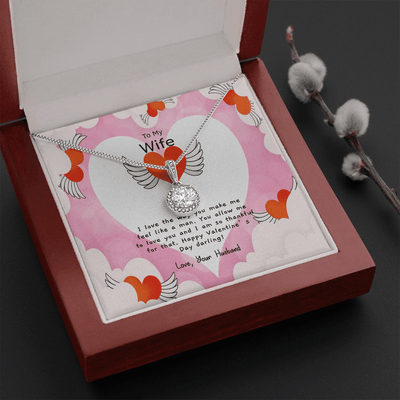 Wife Valentines Gift Like a Man Eternal Union Necklace - Eternal Hope
