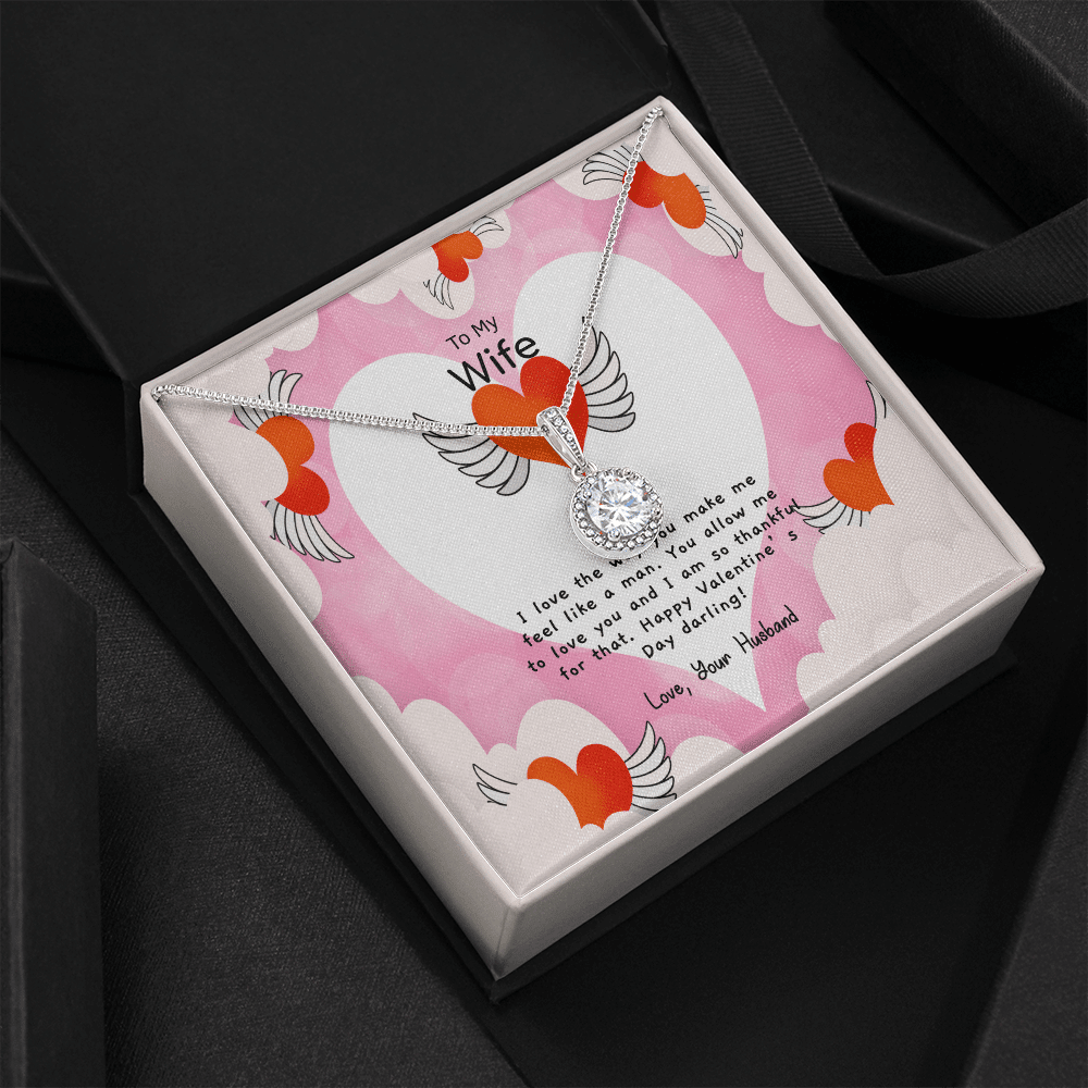 Wife Valentines Gift Like a Man Eternal Union Necklace - Eternal Hope