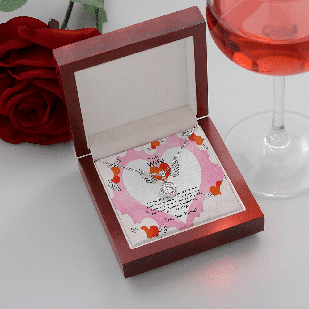 Wife Valentines Gift Like a Man Eternal Union Necklace - Eternal Hope