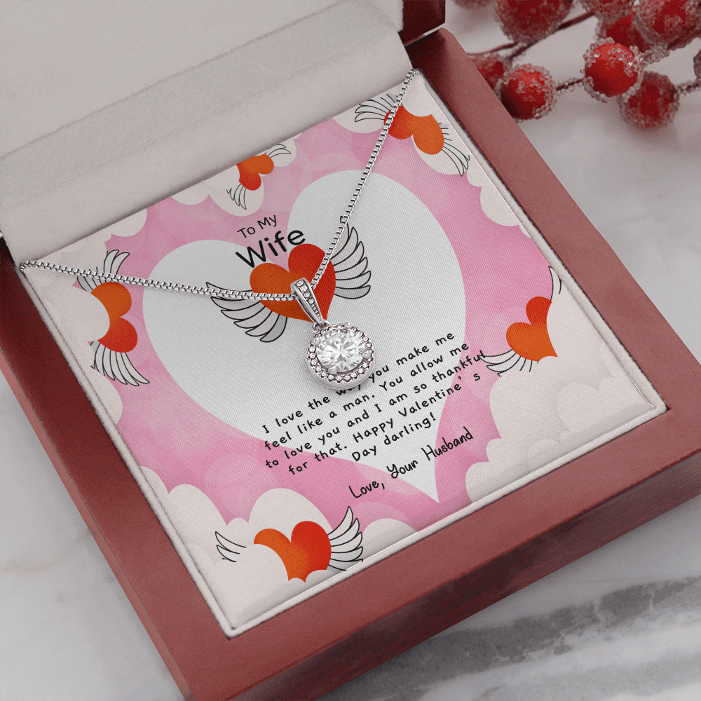 Wife Valentines Gift Like a Man Eternal Union Necklace - Eternal Hope