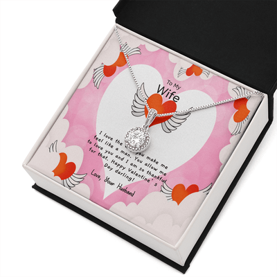 Wife Valentines Gift Like a Man Eternal Union Necklace - Eternal Hope