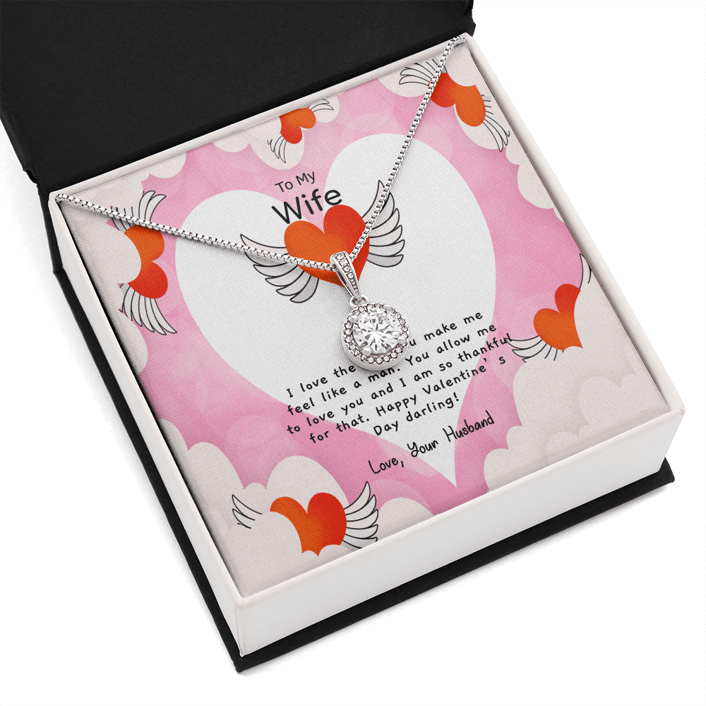 Wife Valentines Gift Like a Man Eternal Union Necklace - Eternal Hope