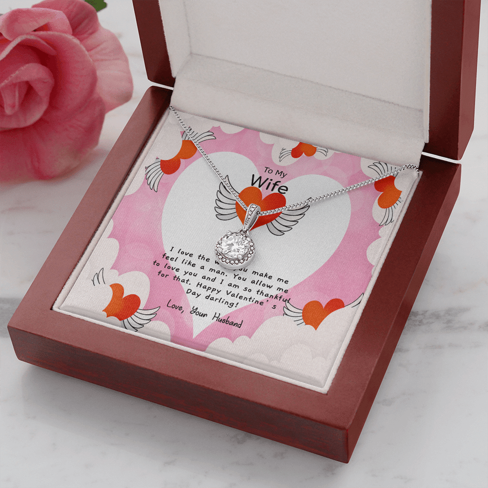 Wife Valentines Gift Like a Man Eternal Union Necklace - Eternal Hope