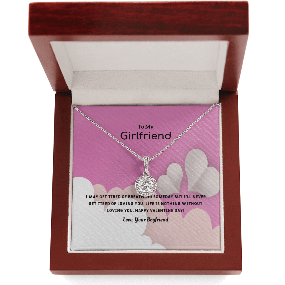 To My Girlfriend Valentines Gift Life is Loving Eternal Union Necklace - Eternal Hope