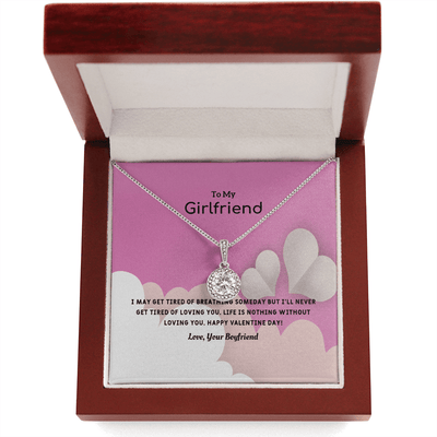 To My Girlfriend Valentines Gift Life is Loving Eternal Union Necklace - Eternal Hope