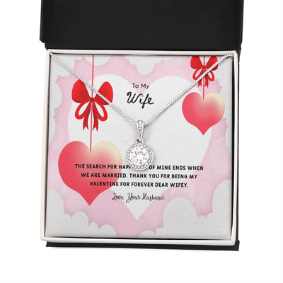 Wife Valentines Gift Search For Happiness Eternal Union Necklace - Eternal Hope
