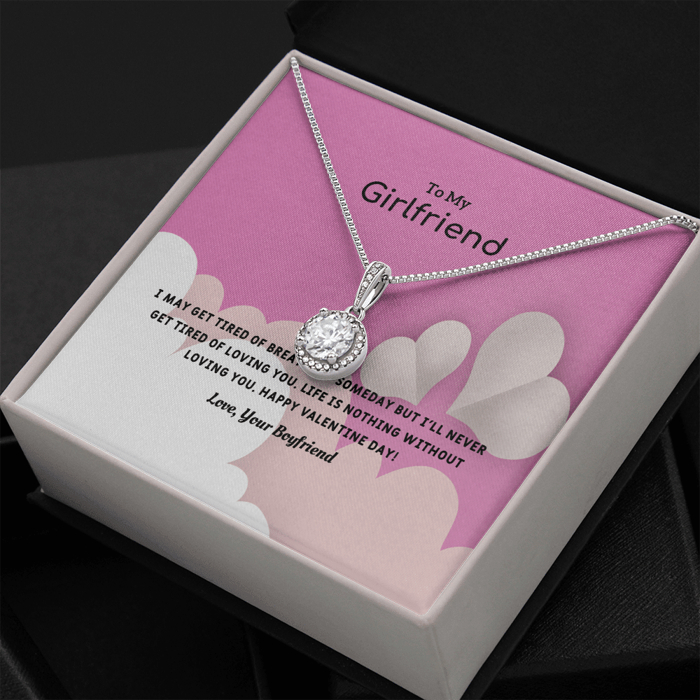 To My Girlfriend Valentines Gift Life is Loving Eternal Union Necklace - Eternal Hope