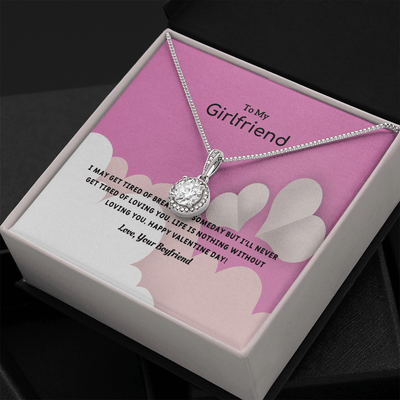 To My Girlfriend Valentines Gift Life is Loving Eternal Union Necklace - Eternal Hope