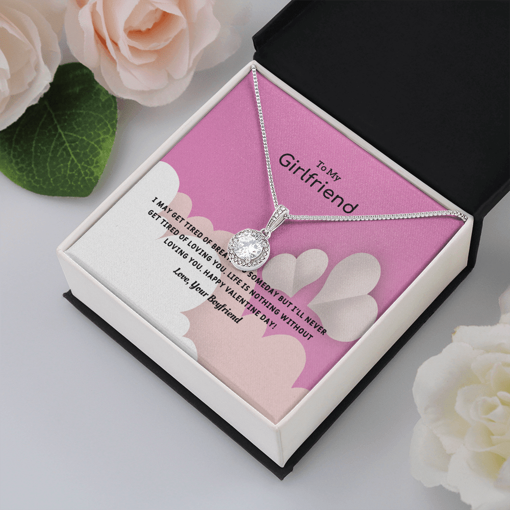 To My Girlfriend Valentines Gift Life is Loving Eternal Union Necklace - Eternal Hope
