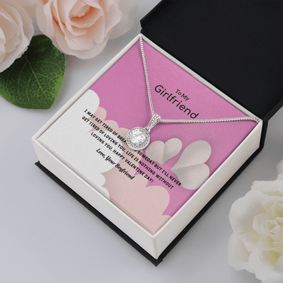 To My Girlfriend Valentines Gift Life is Loving Eternal Union Necklace - Eternal Hope