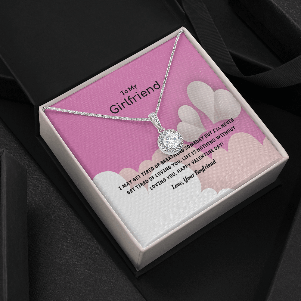 To My Girlfriend Valentines Gift Life is Loving Eternal Union Necklace - Eternal Hope