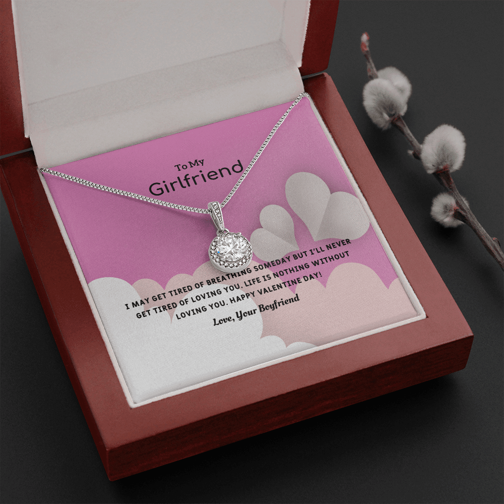 To My Girlfriend Valentines Gift Life is Loving Eternal Union Necklace - Eternal Hope