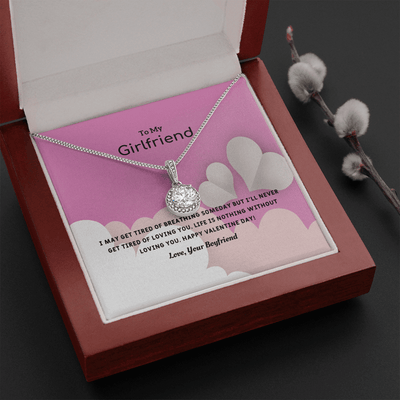 To My Girlfriend Valentines Gift Life is Loving Eternal Union Necklace - Eternal Hope