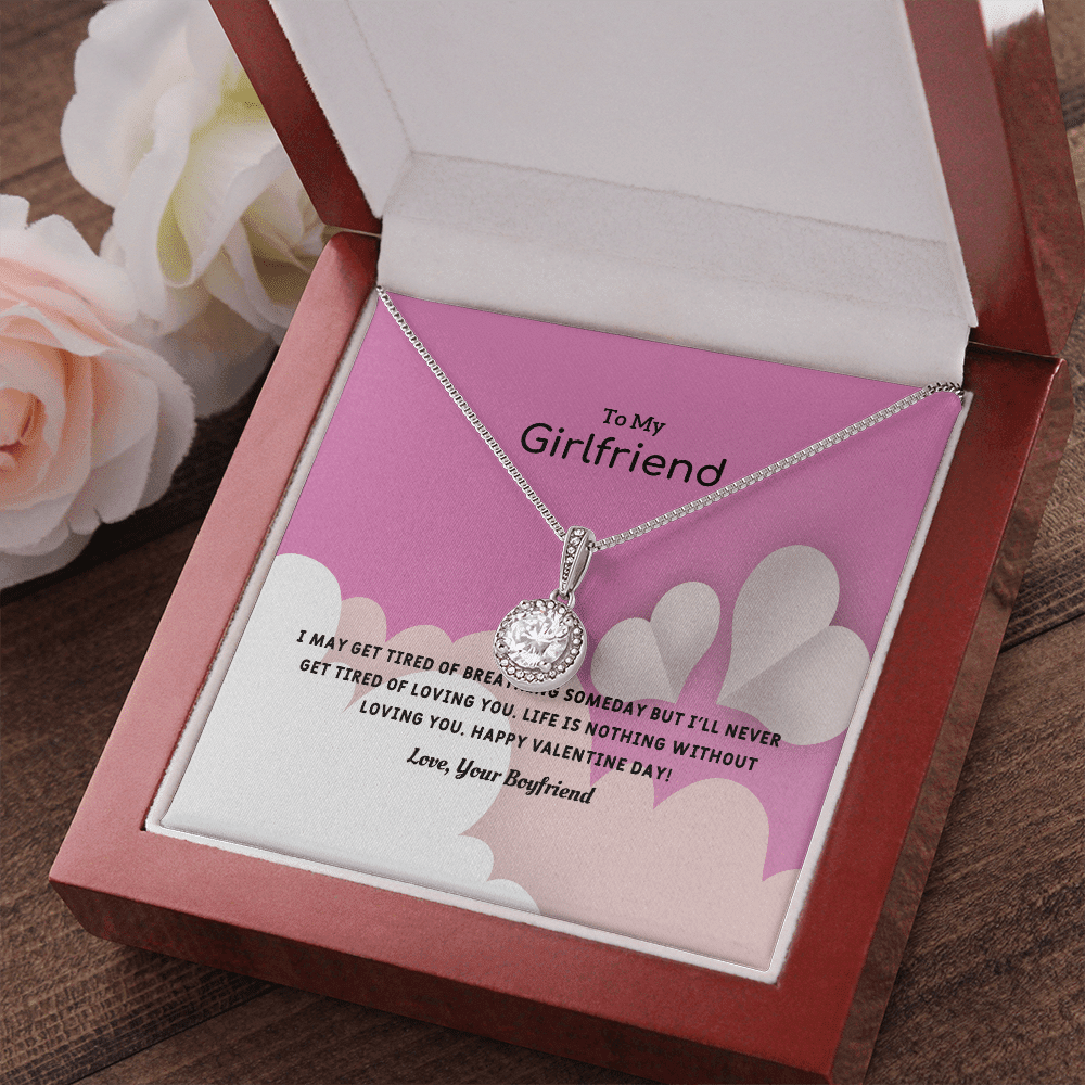 To My Girlfriend Valentines Gift Life is Loving Eternal Union Necklace - Eternal Hope
