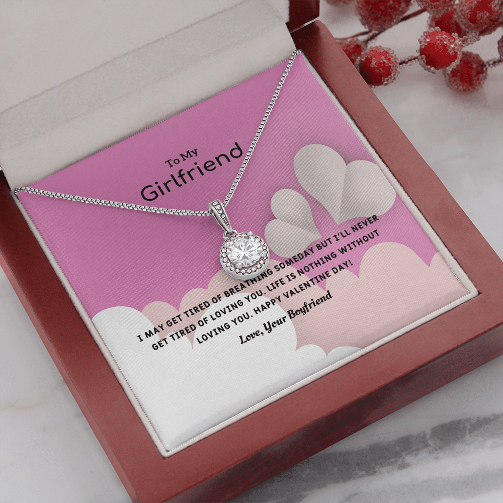 To My Girlfriend Valentines Gift Life is Loving Eternal Union Necklace - Eternal Hope