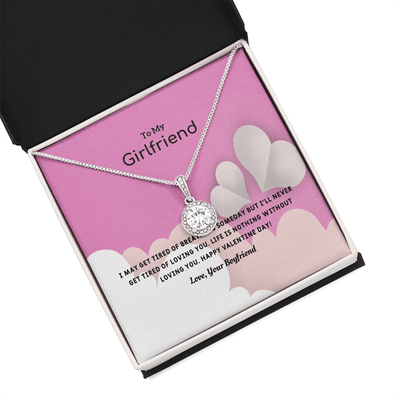 To My Girlfriend Valentines Gift Life is Loving Eternal Union Necklace - Eternal Hope