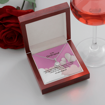 To My Girlfriend Valentines Gift Life is Loving Eternal Union Necklace - Eternal Hope