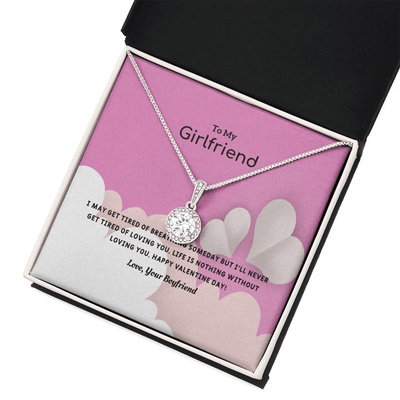 To My Girlfriend Valentines Gift Life is Loving Eternal Union Necklace - Eternal Hope