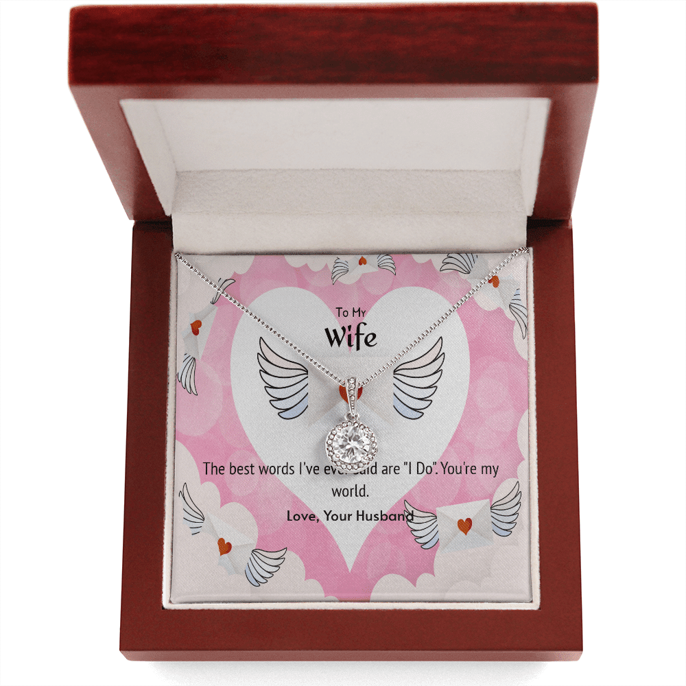 Wife Valentines Gift The Beast Words I Do Eternal Union Necklace - Eternal Hope