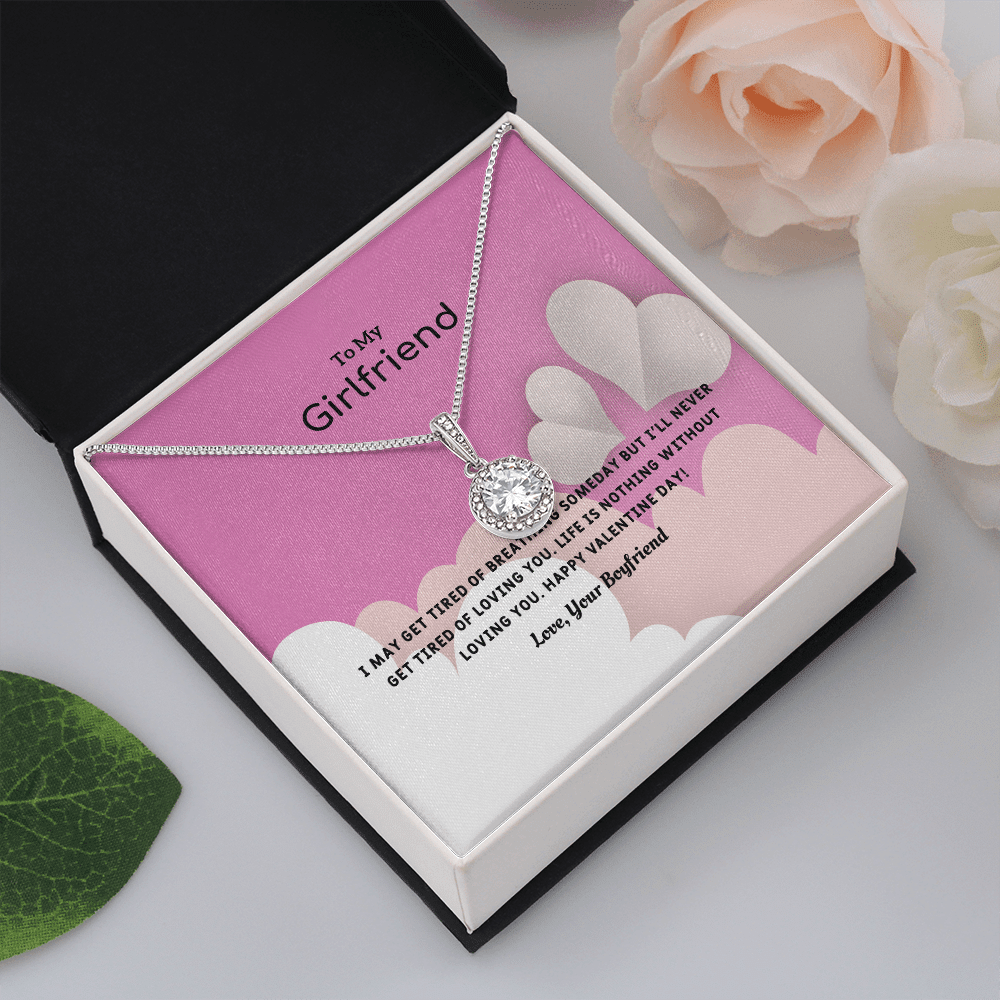 To My Girlfriend Valentines Gift Life is Loving Eternal Union Necklace - Eternal Hope