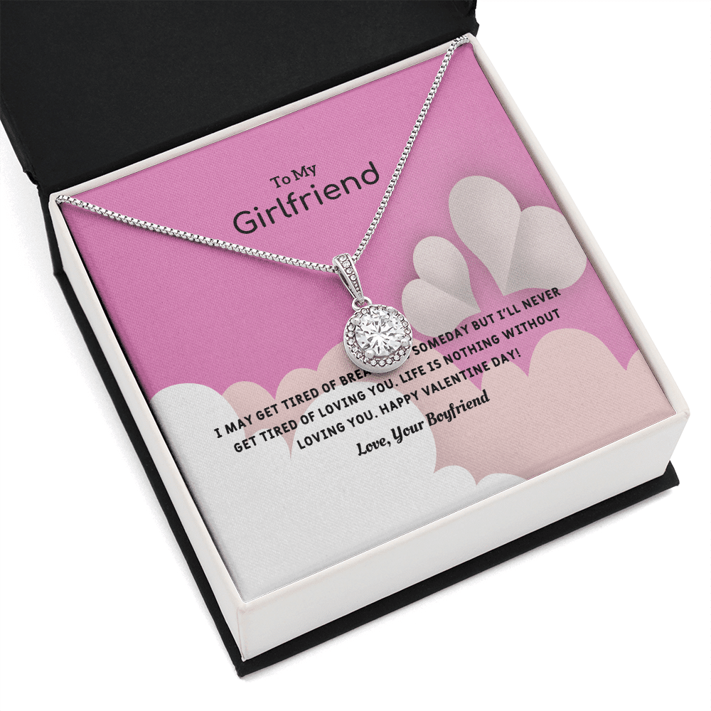 To My Girlfriend Valentines Gift Life is Loving Eternal Union Necklace - Eternal Hope