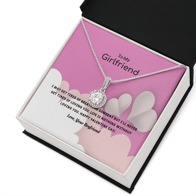 To My Girlfriend Valentines Gift Life is Loving Eternal Union Necklace - Eternal Hope