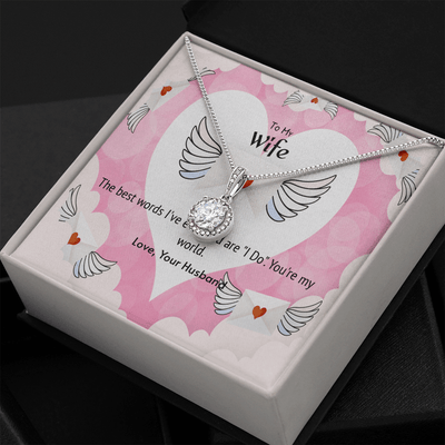 Wife Valentines Gift The Beast Words I Do Eternal Union Necklace - Eternal Hope