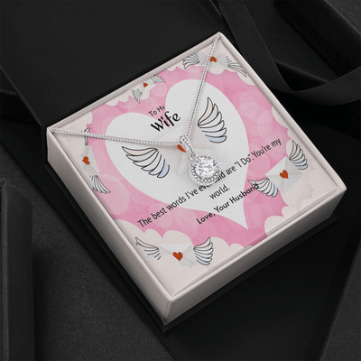 Wife Valentines Gift The Beast Words I Do Eternal Union Necklace - Eternal Hope
