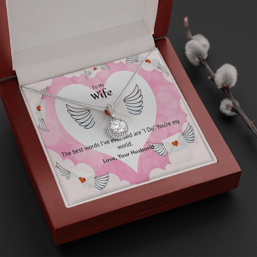 Wife Valentines Gift The Beast Words I Do Eternal Union Necklace - Eternal Hope