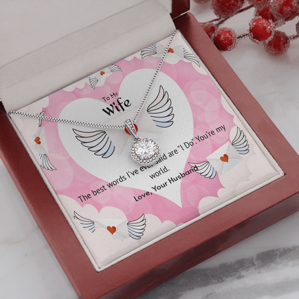 Wife Valentines Gift The Beast Words I Do Eternal Union Necklace - Eternal Hope