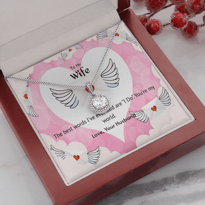 Wife Valentines Gift The Beast Words I Do Eternal Union Necklace - Eternal Hope