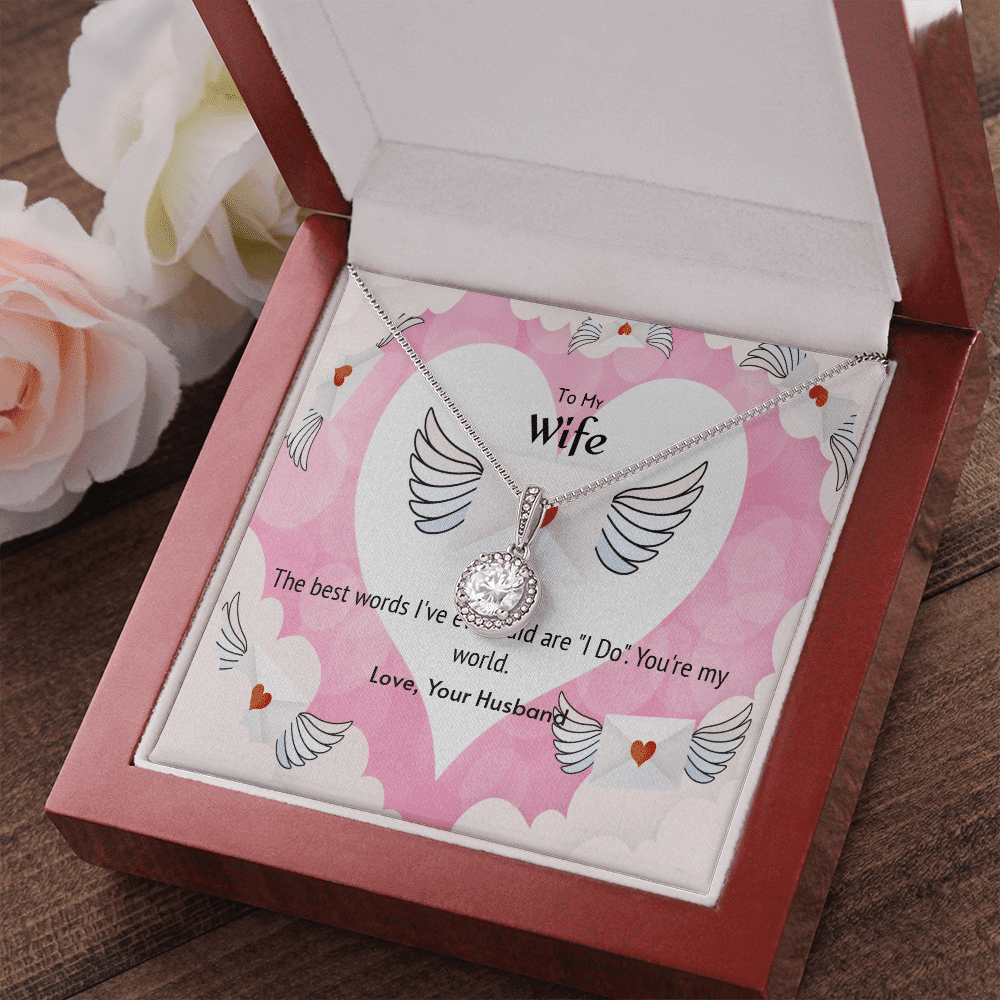 Wife Valentines Gift The Beast Words I Do Eternal Union Necklace - Eternal Hope