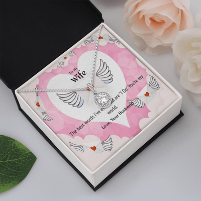 Wife Valentines Gift The Beast Words I Do Eternal Union Necklace - Eternal Hope