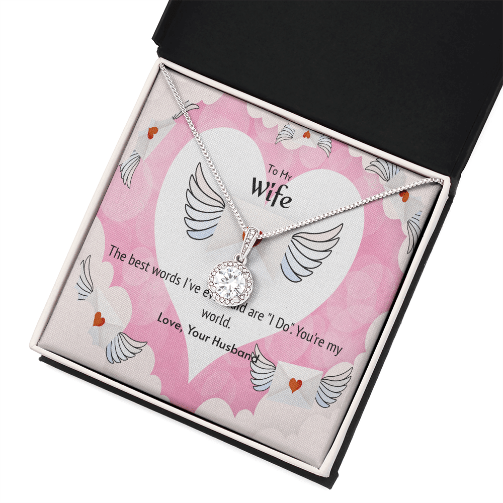 Wife Valentines Gift The Beast Words I Do Eternal Union Necklace - Eternal Hope