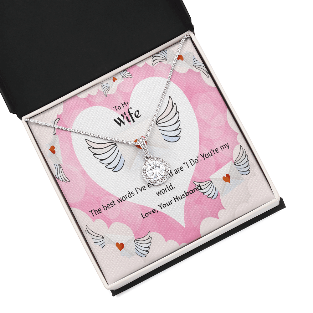 Wife Valentines Gift The Beast Words I Do Eternal Union Necklace - Eternal Hope